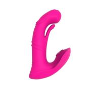 Vibrating Dildo with Cushion - Wearable Vibrator Remote Control Insertable Sex Toys with 10 Modes, G-Spot Tongue Stimulator & Multi-Zone Vibration for Couples, Hands-Free Pleasure