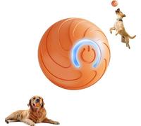 Vibrating Dog Ball, 2025 Upgrade Interactive Pet Balls Shaky Toy, Automatic Moving Dog Toy with LED Light,USB Rechargeable Interactive Rolling Ball For All Dogs (Orange)