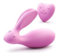 Vibrating Egg Rabbit Twin Shock Wearable Sex Egg Rabbit Ears Women Masturbation Vibrator Sex Toy Women Toys