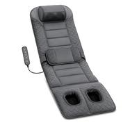 Vibrating Heated Full Body Massage Mat with 20 Massage Heads, Foldable Mattress Pad for Back, Lumbar and Leg Relaxation