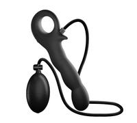 Vibrating Inflatable Anal Plug with 9 Frequency Vibration & APP Control Male Prostate Massager Rechargeable Dildo Wearable Silicone Butt Plug Inflatable Dildo for Male Female Pleasure Sex Toy