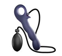 Vibrating Inflatable Anal Plug with 9 Frequency Vibration & APP Control Male Prostate Massager Rechargeable Dildo Wearable Silicone Butt Plug Inflatable Dildo for Male Female Pleasure Sex Toy