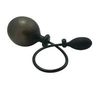 Vibrating Inflatable Butt Plug Pump (Black) - 4.5in L, 5.5in Circ, Ball Pump Inflation | HW-JW190056