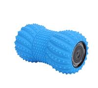 Vibrating Massage Ball Peanut Shape with Speaker | Silicone & ABS, 6 Vibration Strengths, 4000mAh Battery, Portable Yoga Accessory, for Muscle Recovery Blue