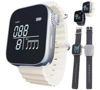 Vibrating Metronome Watch, 40-240bpm Switchable Metronome or Sport Mode, Precision Pulse Wearable Metronomes for Instrumental Beginners, Musicians, Exercisers with Magnetic Charging Cable (White)