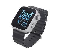 Vibrating Metronome Watch, Multifunctional Digital Metronome Watch, 40-240 BPM Quiet Wearable Trainer, for All Guitar Piano Drums, Running Exercise Metronome, Piano Metronome, Instrumental (Silver)