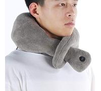 Vibrating Neck Cushion, Vibrating Massaging Neck Pillow, Massage Therapy Cushion, Relax Muscles Relieve Stress for Office Home Travel, Grey
