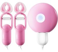 Vibrating Nipple Clamps Nipple Sex Toys Clitoris Clamp Vibrator with 10 Powerful Vibration Couples Sex Toys for Clitoris Nipple Stimulation Adult Toys for Women Couples