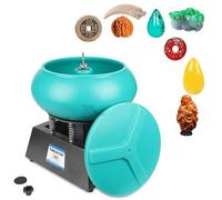 Vibrating Polisher,Electric Vibratory Tumbler Machine,Multi-Purpose Polishing Equipment for Rocks,Coins,Jewelry and Metal Parts,Strong Load Capacity 12L