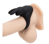 Vibrating Rabbit Cock Ring Black Happy Rabbit Rechargeable Sex Toy For Couples