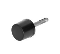 Vibrating Rubber Hammer - 9.5 Cm Steel Radiator Vibrator Tool | Round Shank Striking Hammer | Flat Mounting Pipe Cleaning Head Provides Efficient Precision Work with Various Power Tools