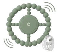 Vibrating Sensory Chew Toy - Dual Use Chew Toy for Autistic Children & Baby Teething - Soothing Teether for Infants, Toddlers, and Kids with Autism or Special Needs (Green)