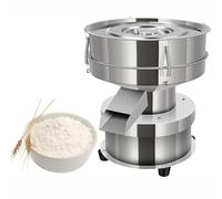 Vibrating Sieve Filter Machine - Electric Flour Sifter for Automatic Particle Filtering - Stainless Steel Construction