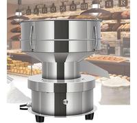 Vibrating Sieve with 60 mesh Electric Machine for Flour 3kg/h Processing Capacity Electric Flour Automatic Sieve Shaker,N(Size:15cm)