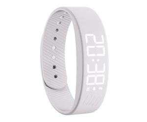 Vibrating Wrist Alarm Clock - 12-19cm Adjustable Strap, Silent ABS Strap, Digital Reminder with Strong Shock Alerts | Smart Watch for Adults, Teens, Heavy Sleepers and Rip, White, Please refer to the