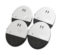 Vibration Alarm Sensor 130dB Piercing Siren for Door and Window Security Ultra Thin Design No Wiring Required Easy Install Black(4pcs)