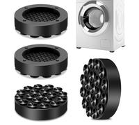 Vibration Damper Washing Machine, Pack of 4 Washing Machine Vibration Damper, Non-Slip Mat, Washing Machine Feet Mat, Washing Machine Damper, Universal Washing Machine Damper for Fridge Table