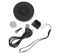 Vibration Noise Sensor for Paranormal Investigations - App Control RGB Light for spirit Detection Tool Black(C)