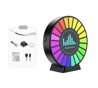 Vibration Noise Sensor with High Sensitivity Microphone and RGB Voice Activated Light, Rechargeable EVP Recorder Accessory for Hunting, Detection