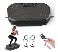 Vibration Plate, 120 Intensity Levels & 10 Modes Vibrating Plate Exercise Machine, 200kg Vibration Fitness Trainers with LED Screen and Wireless Remote Control for Home Workout, Weight Loss