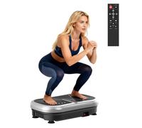 Vibration Plate Exercise Machine, 120 Levels Vibration Platform for Weight Loss & Lymphatic Drainage, Full Body Workout Machine with Remote Control for Home Gym, Easy Storage