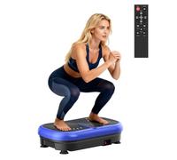 Vibration Plate Exercise Machine, 120 Levels Vibration Platform for Weight Loss & Lymphatic Drainage, Full Body Workout Machine with Remote Control for Home Gym, Easy Storage