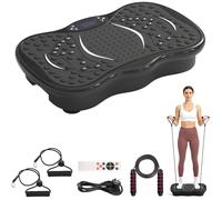 Vibration Plate Exercise Machine - 5 Modes Full Body, 99 Speed Adjustable, with Bluetooth Speaker and Resistance Bands, for Home Training & Shaping