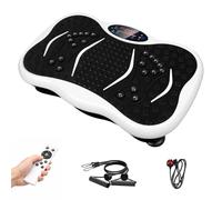 Vibration Plate Exercise Machine for Whole Body Workout, Quiet Vibration Plate with 199 Speed Levels, Bluetooth Speaker, LCD Display, Remote Control & Resistance Bands, Home Fitness Equipment for Body