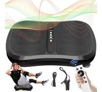 Vibration Plate Exercise Machine for Whole Body Workout, Weight Loss & Home Fitness with Bluetooth,Resistance rope, Remote Control, 99 Levels, 9 Programs,330 LBS Capacity