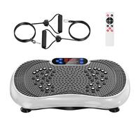 Vibration Plate Exercise Machine, Lymphatic Drainage Machine for Weight Loss, 100-Speed Platform with Remote & Bands, Quiet Full Body Vibrating Plate 500 Lbs Capacity Fitness Platform