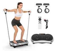 Vibration Plate Exercise Machine, Lymphatic Drainage Massager, 5 Automatic Modes & 99 Speed Levels, Built-in Bluetooth Speaker - 265 lbs Capacity Whole Body Vibrating Plate Workout for Women and Men