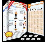 Vibration Plate Exercise Machine Poster - 6 Workout Guidance & 2 Pcs Planner, Comprehensive Whole Body Wave Vibrating Workout Chart