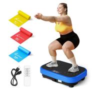 Vibration Plate Exercise Machine Shaking Board Machine for Weight Loss,SoftGym Power Vibration Plate 400 Lbs Capacity Full Whole Body Workout Vibration Platform,Waver Vibration Plate for Home Fitness