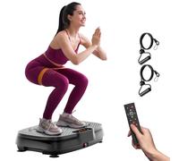 Vibration Plate Exercise Machine: TISSCARE Vibrating Plates for Weight Loss and Lymphatic Drainage, 400lbs Shake Plate Whole Body Workout Platform for Home Fitness Fat Burner Sedentary Office