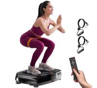 Vibration Plate Exercise Machine: TISSCARE Weight Loss and Lymphatic Drainage Vibrating Plates, Whole Body Workout Sculpting Platform for Home Fitness Fat Burner, for Women Men