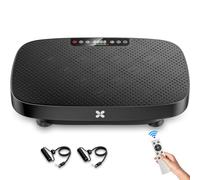 Vibration Plate Exercise Machine, Vibrating Plate for Lymphatic Drainage, Shake Plate Whole Body Waver Vibration Plate Platform, Fitness Equipment for Weight Loss Fat Burner for Women Men (Black-F)