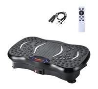 Vibration Plate Exercise Machine, Vibration Fitness Trainer with Bluetooth Speaker, Home Exercise Equipment for Fitness Body Toning (Black-A)