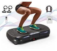 Vibration Plate Exercise Machine, Vibration Plate For Lymphatic Drainage, 2025 Upgraded Double Motors Vibration Plate for Weight Loss, 450 LBS Capacity (BLACK)