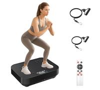 Vibration Plate Exercise Machine, Whole Body Workout Fitness Vibration Plate, Vibration Power Plate with 2 Resistance Bands, 99 Intensity Levels for Home Training, Shaping