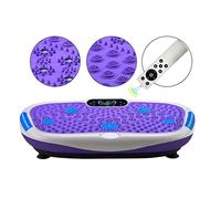 Vibration Plate Exercise Machine Whole Body Workout Vibration Fitness Platform Magnet Massage/Wireless Remote Control/Music Playback for Home Fitness Weight Loss (Purple )