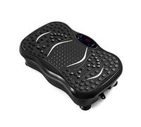 Vibration Plate Exercise Machine - Whole Body Workout Vibration Fitness Platform w/Loop Bands and Resistance Bands - Home Training Equipment for Recovery Wellness Weight Loss (Black )