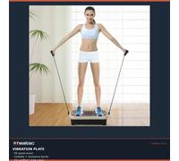 Vibration Plate Machine Body Shaker Platform Home Gym Fitness Workout Bands UKCA