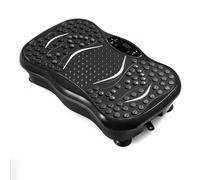 Vibration Plate Platform with Resistance Bands, Power Trainer for Full Body Workout & Fat Burning black