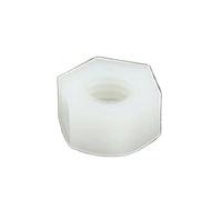 Vibration-Proof Plastic Fasteners 2/5/10/20pcs DIN934 White Nylon Hex Nut M2 M2.5 M3 M4 M5 M6 M8 M10 M12 M14 M16 M18 M20(M12 (5pcs))