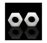 Vibration-Proof Plastic Fasteners 5pcs 10pcs 20pcs 50pcs 100pcs M2-M20 Black White Nylon Hex Nut Insulated Hexagon Nuts