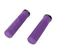 Vibration Reducing Rubber Grips for Mountain For bikes Perfect for Long Rides and Off Road Trails (Purple)