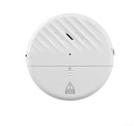 Vibration Sensor Alarm for Doors and, 125 dB Anti-Theft Security Device with Adjustable Sensitivity, UL4200A-Compliant, 72 mm x 72 mm For Ultra-Thin ABS(Black)