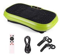 Vibration Trainers Vibration Plate Exercise Machine Whole Body Vibration Fitness Platform Shake Plate Hypervibe Fast Weight Loss Toning Magnetic Massage Smart Mute Remote Control 2 Resistance