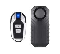 Vibration Triggered Sensing Bike Alarm with Remote Control, Waterproof Anti Theft Door Burglar Wireless Siren for Bicycle E-Bike Motorcycle Scooter Trailer Equipment Fence
