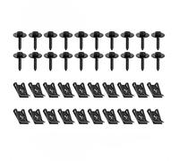 Vibrations Resistant Car Mudguard Fastener Bracket StAND Set Screw U Shape Metal Washer Weatherproof Design Easy Mounting Replacement Metal Car Clips